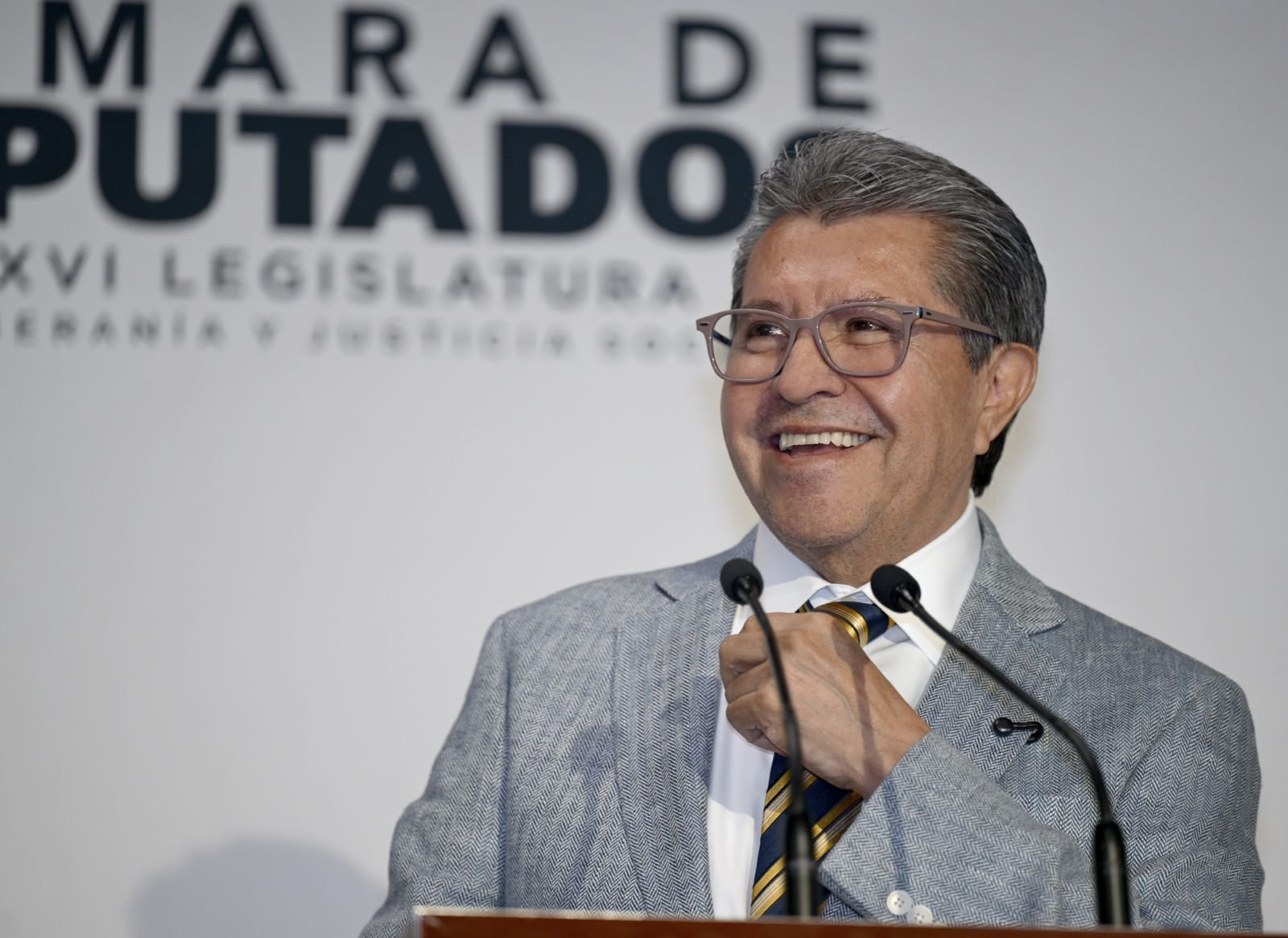Diputado Ricardo Monreal respalda acciones de la presidenta de la República para que México reciba la Copa Mundial FIFA 2026, con orden, seguridad y gusto